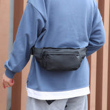 Waterproof Sports Waist Pack Men's Crossbody Pouch Travel Anti-Theft Messenger Bag Casual Nylon Chest Bags Belt Phone Pouch Mart Lion   