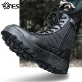 Men's Military Boots Combat Ankle Tactical Shoes Work Safety Motocycle Mart Lion   