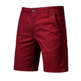 Cargo Shorts Men's Summer Army Military Tactical Homme Casual Solid Multi-Pocket Cargo Mart Lion RedWine 30 (50-55KG) China