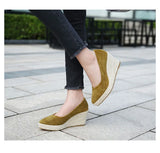 Spring Summer Shoes Women High Heels Ladies Wedges Party Retro Straw Pumps Wedge Heel 8cm MartLion   