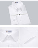 Men's Non Iron Standard-fit Solid Basic Dress Shirt Formal Premium 100% Cotton Long Sleeve Work Office Mart Lion   