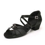 Children Dance Shoes for Girls Women Ballroom Latin Ladies Modern Tango Performance Salsa Sandals 3.5CM Heel MartLion