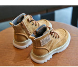 Autumn Winter Genuine Leather Boots Children High-top Boys Warm Snow Girls Cotton Shoes Warm Under -15℃ MartLion   