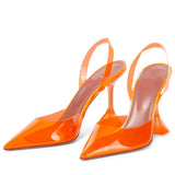 Transparent PVC Women Pumps Cup Heeled Summer Jelly Shoes Elegant High heels Party Prom MartLion   