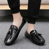 Fotwear Breathable Driving Loafers Designer Tassel Loafers Handmade Sewing Moccasins Men's Wedding Shoes Mart Lion   