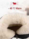 Men's Winter Boots Winter Shoes Snow waterproof non-slip thick fur warm unisex Women Winter degrees MartLion   