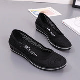 Canvas nurse shoes Solid Women Platform Casual Flat Bottom MartLion   