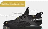 Men's Work Safety Shoes Steel Toe Sneakers Women Lightweight Anti-piercing Work Boots Industrial Construction MartLion   