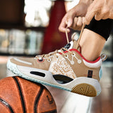 Basketball Shoes Men's Outdoor Combat Wear-resistant Sneakers Kids Non-slip Mesh Breathable Indoor Training Mart Lion   
