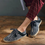 Knitting Fisherman Shoes Men's Spring Autumn Loafers Espadrilles Sneakers Trend Mart Lion   