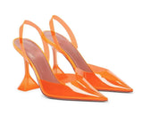 Transparent PVC Women Pumps Cup Heeled Summer Jelly Shoes Elegant High heels Party Prom MartLion   