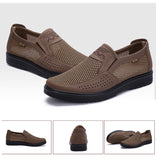 Men's Casual Shoes Summer Style Mesh Flats Loafers Leisure Breathable Outdoor Walking Footwear Mart Lion   