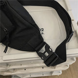  Black Waist Pack Casual Chest Bag Unisex Crossbody Pouch Waterproof Outdoor Messenger Bag Men's Belt Phone Pouch Travel Mart Lion - Mart Lion