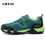 Summer Men's Casual Shoes Outdoor Mesh Sneakers Women Non-slip Running Sport Lace Up Trekking Hiking Footwear Camping Spring Mart Lion   