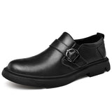 Vancat Men's Oxford Shoes Genuine Leather Dress Loafers Casual Flats Mart Lion   