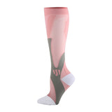 Brothock Compression Socks Nylon Medical Nursing Stockings Specializes Outdoor Cycling Fast-drying Breathable Adult Sports Socks Mart Lion pink XXL EUR 42-46 China