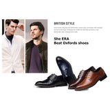 PU Leather Men's Brogues Shoes Lace-Up Bullock Dress Oxfords Praty Formal Mart Lion   