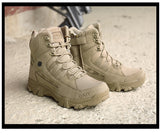 Footwear Military Tactical Men's Boots Special Force Leather Desert Combat Ankle Army Mart Lion   