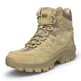 Footwear Military Tactical Men's Boots Special Force Leather Desert Combat Ankle Army Mart Lion Beige 7 