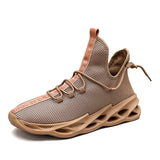 Men's Sneakers Shoes Casual Breathable Mesh Running Light Leisure Lace up Flats Mart Lion Brown 39 