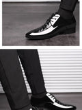  Oxfords Leather Men's Shoes Casual Dress Lace Up Breathable Formal Office Flats MartLion - Mart Lion