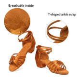 Children Dance Shoes for Girls Ballroom Latin shoes Ladies Modern Tango Dancing Women Latin Salsa Sandals MartLion   