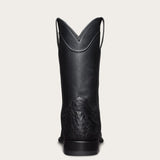 Design Cowboy Boots Black Brown Faux Leather Ankle Retro Men's Crocodile Pattern Western Footwear Mart Lion   