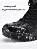 Warm Plush Snow Boots Lace Up Casual High Top Men's Boots Waterproof Winter Boots Anti-Slip Ankle Army Work MartLion   