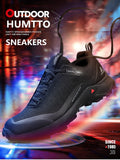 Breathable Outdoor Sneakers Men's Casual Shoes Non-slip Brand Spring Lace-up Black Design Mart Lion   