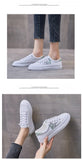 Summer Korean Women's Casual Shoes Light Walking Anti Slip Breathable White Sneakers Mart Lion   