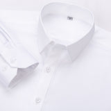 Men's Non Iron Standard-fit Solid Basic Dress Shirt Formal Premium 100% Cotton Long Sleeve Work Office Mart Lion   