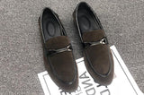 Men's Suede leather Loafers classic Moccasins Leather Casual Outdoor Driving Flats Shoes Mart Lion   