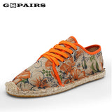 Men's Shoes Casual Lace Up Espadrilles Summer Canvas Hemp Rope Breathable Footwear Zapatos Hombre Unisex Mart Lion   