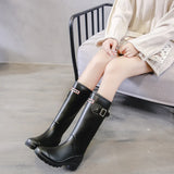 Non-slip Rain Boots Women Knee-High Water Waterproof Long Tube Rubber High Tube Galoshes Rain Shoes MartLion   