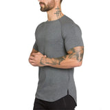 Muscleguys Summer T Shirt Men's Clothing Hip-Hop Short Sleeved Streetwear Gym Sports Slim Fit Tees Tops Mart Lion   