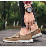 Men's Casual Shoes Breathable Canvas Shoes Loafers Vulcanized Outdoor Walking Sneakers Mart Lion   