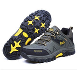 Spring Autumn Men's Work Casual Shoes Outdoors Leather Round Toe Sneakers Climbing Hiking Mart Lion   