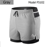 Men's Quick Dry Sports Shorts Trunks Athletic With Lining Prevent Wardrobe Malf For Running Gym Soccer Tennis Mart Lion F5102 Gray M 