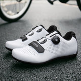 Couple Bicycle Shoes Road No-locking Cycling Women Outdoor Riding Sports Breathable Sneakers Flat Biking Mart Lion   