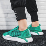 Men's Casual Breathable Mesh Sports Shoes Non Slip Hollow Walking Light Summer Mart Lion   
