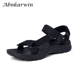 Summer Casual Breathable Black Men's Sandals Open Shoes Women Vietnam Hombre Gladiator Adjustable MartLion   