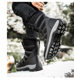 Winter Waterproof Women Men's Boots Snow Warm Non-slip Combat Women's Military Battle Mart Lion   