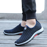  Summer Mesh Men's Casual Shoes Breathable Slip on Loafers Lightweight Sneakers Non-slip Walking Shoes Zapatillas Hombre MartLion - Mart Lion