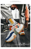 Colorful Men's Sneakers Platform Streetwear Designer Shoes Chunky Sneakers Hip Hop Splicing Casual MartLion   