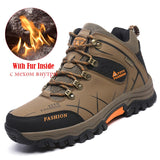  Winter Autumn Outdoor Boots Men's Shoes Adult Casual Ankle Rubber Anti-Skidding Snow Boots Work Footwear Sneakers Mart Lion - Mart Lion