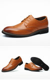 Men's Brogue Shoes Crocodile Pattern Leather Dress Lace-Up Wedding Party Office Oxfords Flats Mart Lion   