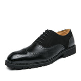 Men's Dress Shoes Handmade Brogue Style Party Leather Wedding Social Leather Oxfords Formal Mart Lion Black 2072 39 