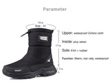 Winter High Boots Men's Outdoor Travel Snow Boots Zipper Non-slip Cotton Velvet Keep Warm Casual MartLion   