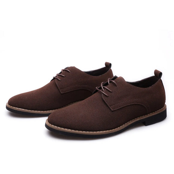 Homme Suede Leather Men Shoes  Casual  Classic Sneakers  Footwear Dress MartLion   