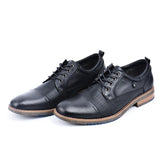 Men's dress shoes genuine leather oxford shoes formal shoes casual MartLion   